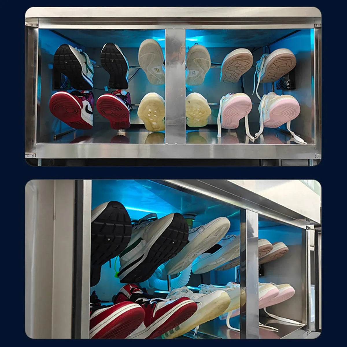 Professional Shoe Washer Washing Drying Machine with Touch Control Steam and Dual Air Drying for Commercial Shoe Care Stores