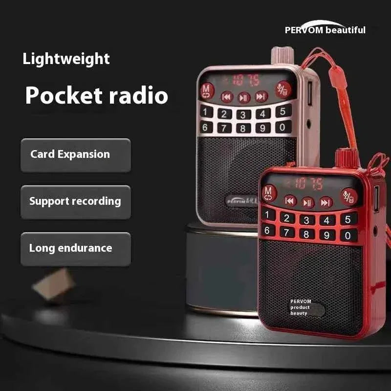 Portable Bluetooth Speaker with Flashlight - Gold & Red Audio Mini Speaker My Store