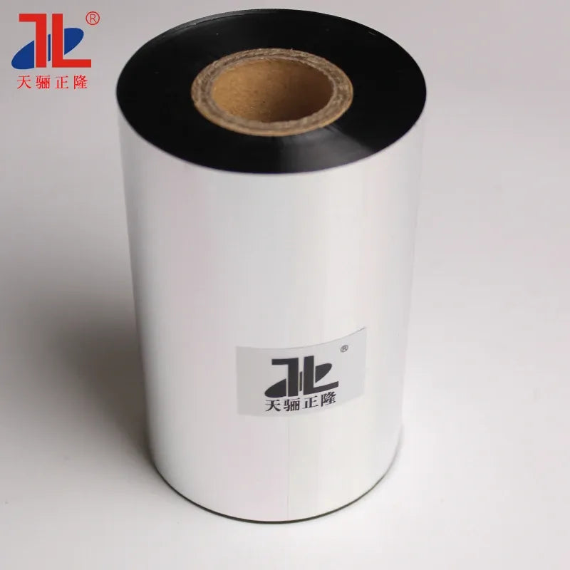 110mm X 300m 1inch Core Black Pure Wax Thermal Transfer Barcode Ribbon TTR Zebra Compatible Label Printer Ribbon
