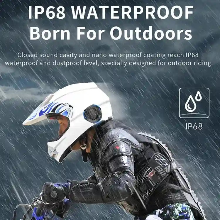 Motorcycle Bluetooth Headset BT-1 - Waterproof Wireless Audio Tidesmit