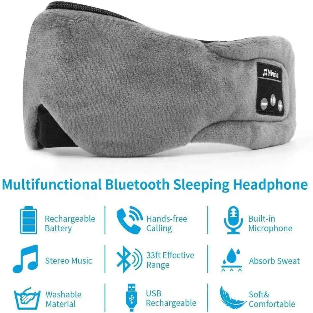 Bluetooth Sleep Headphones Eye Mask - Wireless Soft Memory Foam SK-26 My Store