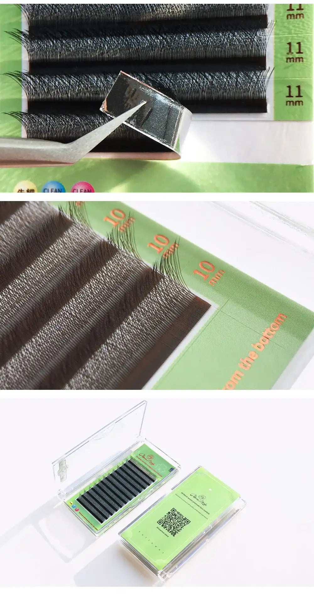 GLAMLASH L/LU/M W Shape Eyelash Extension 3D Premade Volume Fan Lashes W Style YY Lashes Faux Mink Volume Lashes Natural
