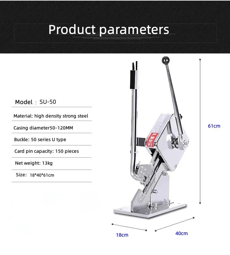 U Shape Aluminum Nail Clip Bag Neck Sealer Tying Binding Machine Widely Used in Supermarket
