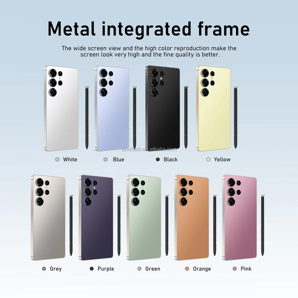 5G Smartphone 1TB 16GB RAM - Android 15 Dual SIM Gold Tidesmit