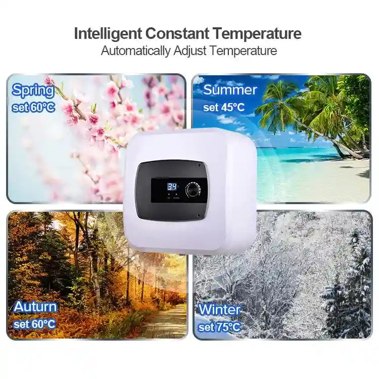 15 Liter Electric Water Heater - WiFi Smart Under Sink Tank 1500W Tidesmit
