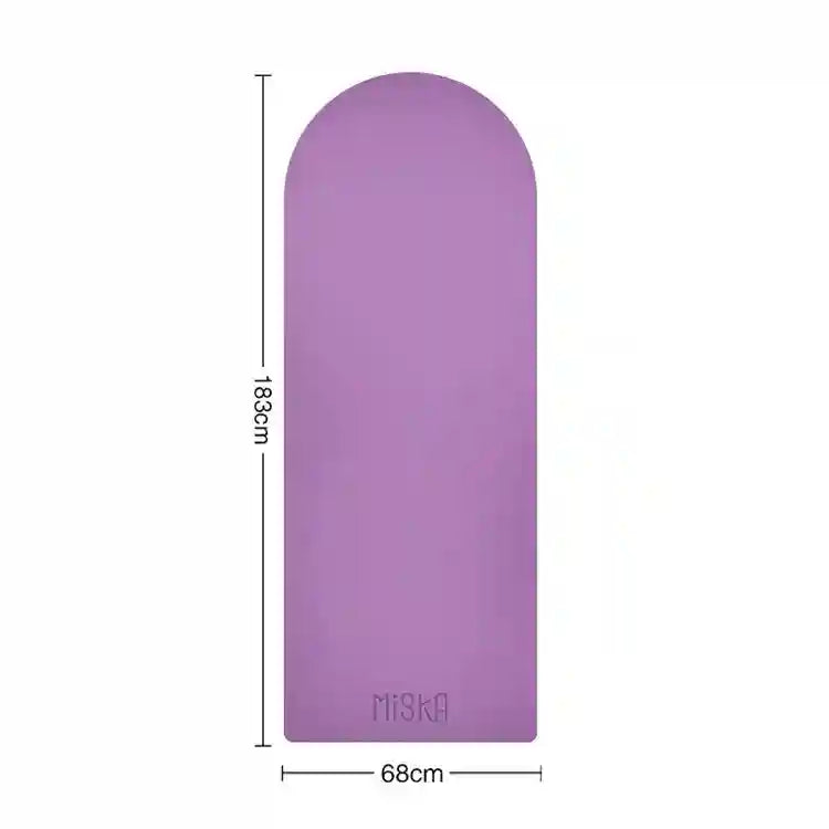 Eco Rubber Yoga Mat - Non-Slip 4.5mm Professional Fitness Pad Violet 4.5mm Tidesmit