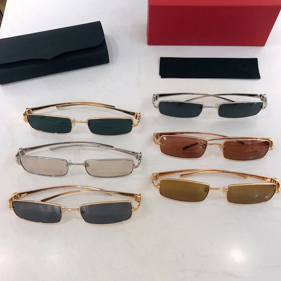 New Luxury Designer Sunglasses 2024 Fashion Men Women Glasses Trendy Shades Classic Eyewear High Quality Sunglass