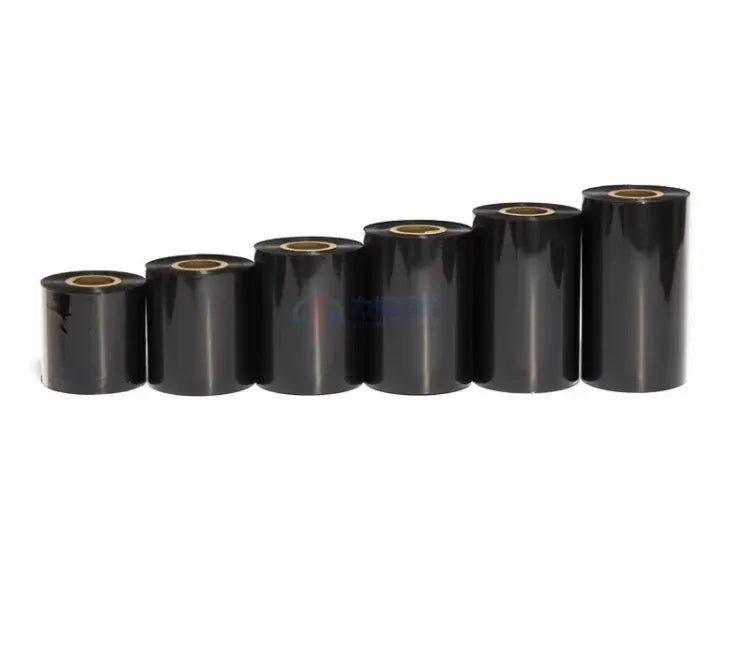 Wax Based  Mixed Base Carbon Tape Roll 110 * 300 Resin Based Self-adhesive Label Paper Heat Transfer Barcode Printer Ribbon