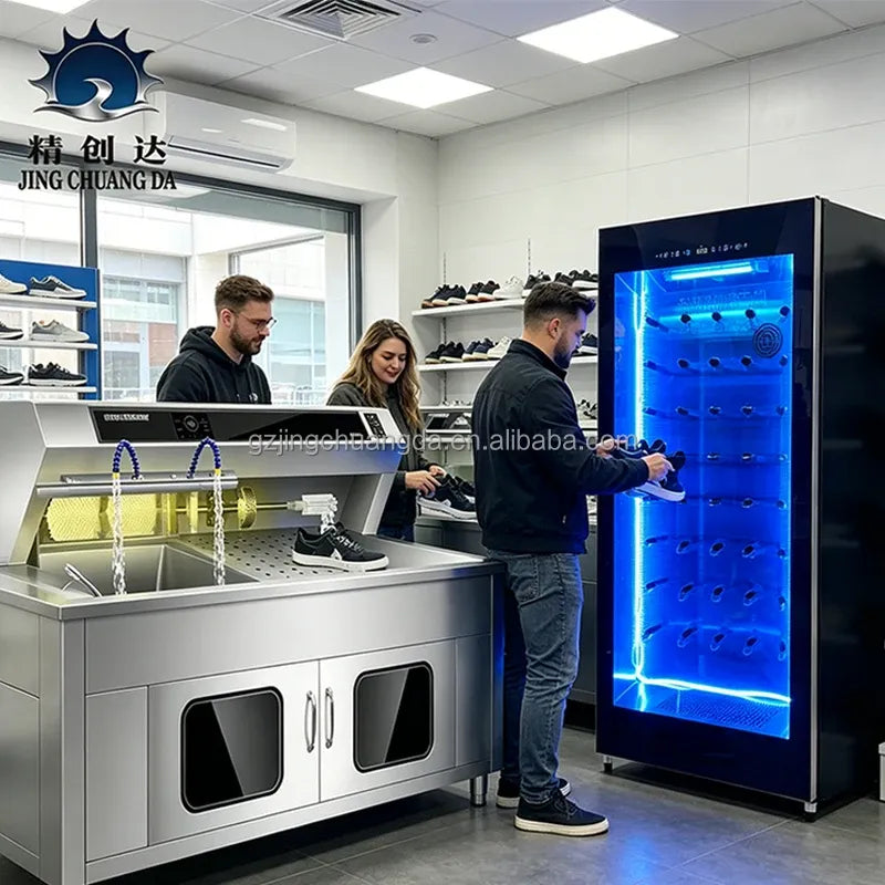 Multi-functional Intelligent 304 Stainless Steel Semi Automatic Shoe Washing Machine with Dryer 32 Paris Dryer Shoes Machine