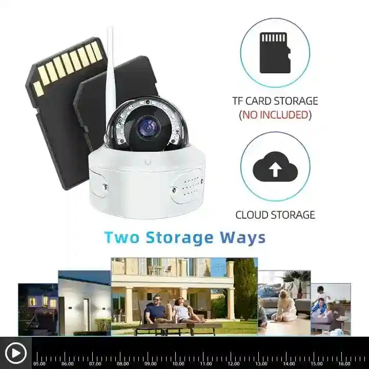 5MP Outdoor WiFi Security Camera - AI Motion Detection & App Control Tidesmit