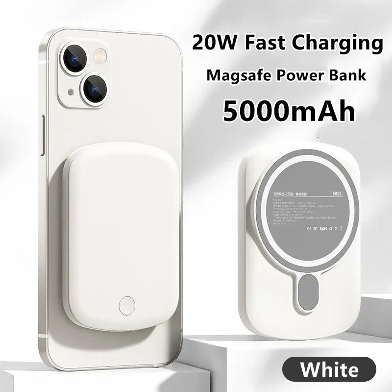 Magnetic Wireless Power Bank 10000mAh Fast Charger for iPhone Tidesmit