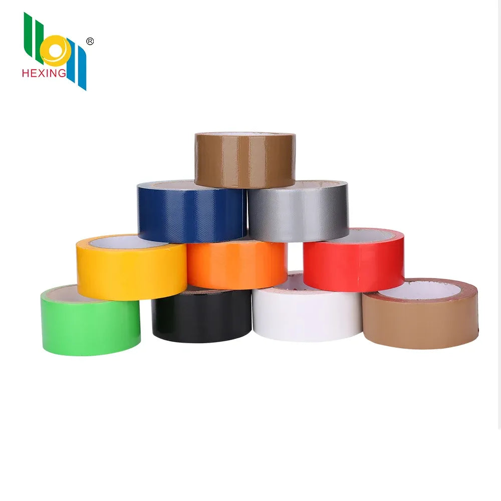 Multi-color cloth duct tape rolls, strong hot-melt adhesive packing tape set