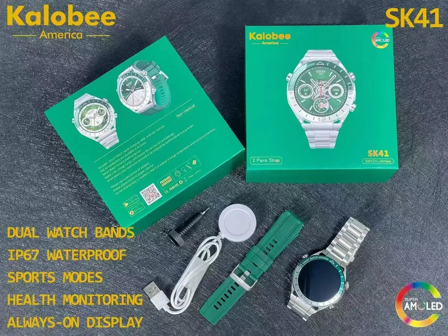 Newest Smartwatch BT Call Health Monitoring Ips Screen Waterproof Reloj inteligente Fitness Tracker Smart Watch SK41 for Men My Store