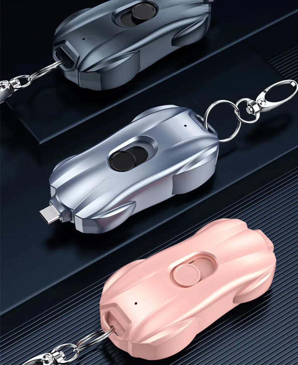 Portable Keychain Power Bank | 1500mAh Fast Charging for iPhone & USB-C Tidesmit