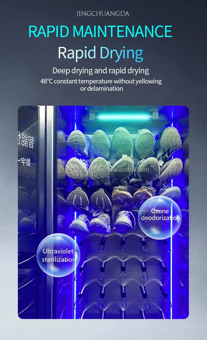 Multi-functional Intelligent 304 Stainless Steel Semi Automatic Shoe Washing Machine with Dryer 32 Paris Dryer Shoes Machine