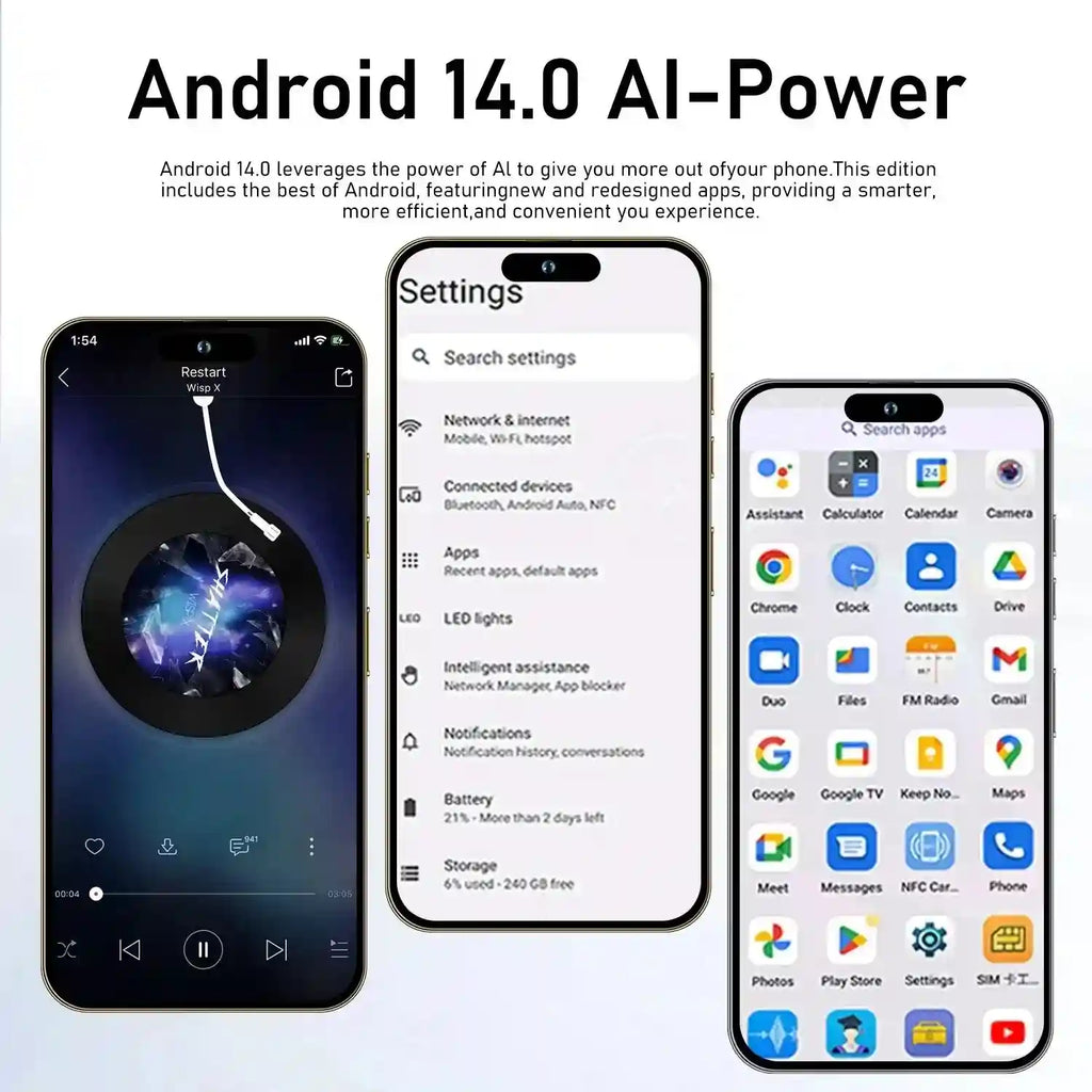 Unlocked 5G Smartphone 512GB 6.8 Inch AMOLED Display Dual SIM Tidesmit