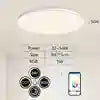 RGB Smart Ceiling Light Bluetooth App Controlled Dimmable 220V 220V XCRGB-BT-370 Bluetooth+remote control Tidesmit