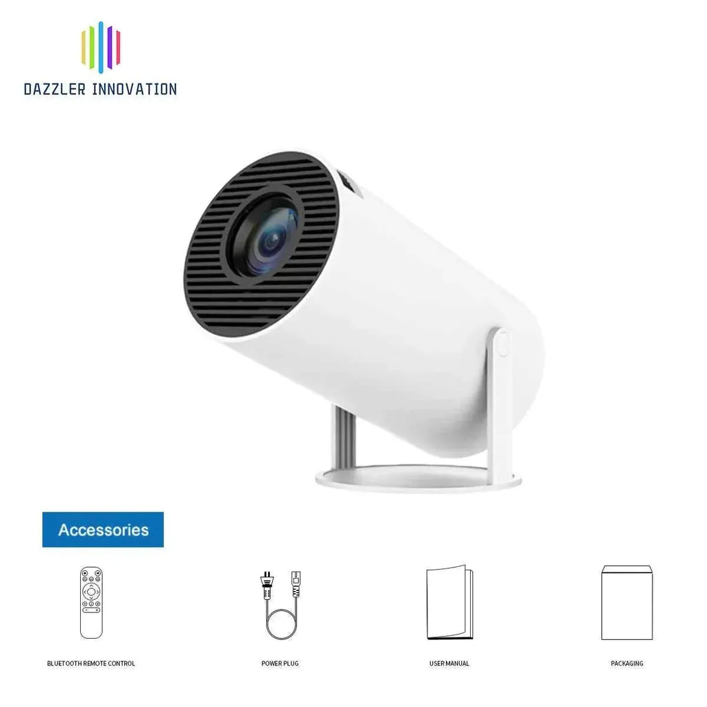 Mini 4K Android WiFi Projector: 130-Inch Portable Smart Cinema Screen My Store