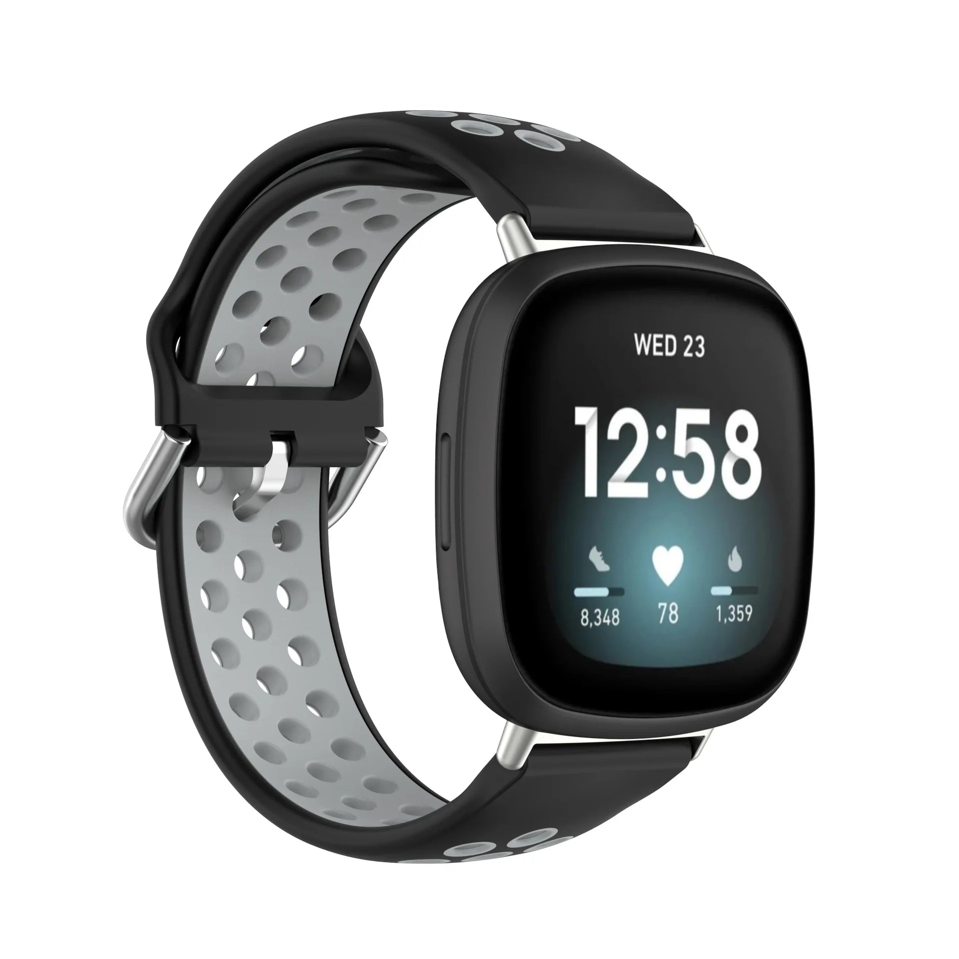 Colorful soft silicone sport wristband for Fitbit Versa 3 and Sense smartwatches