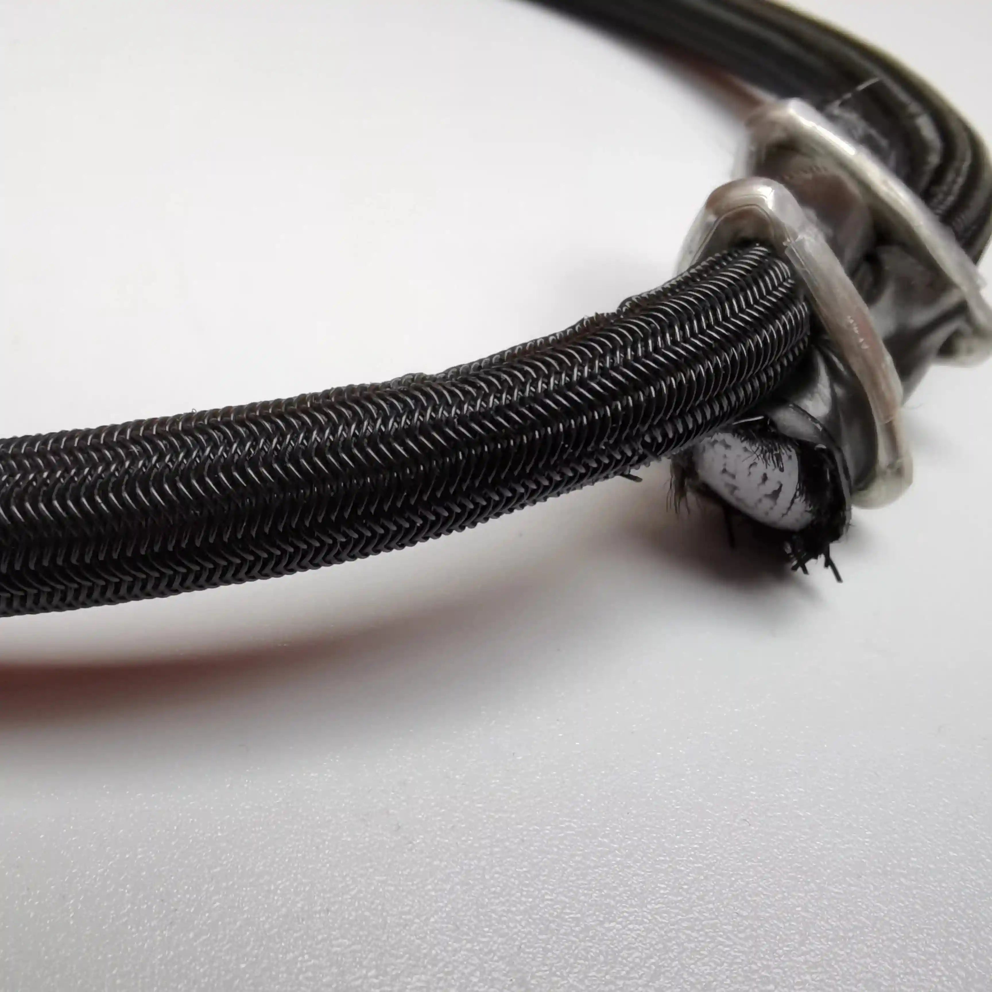 Fitness Trampoline Elastic Cords 46cm - Black Natural Rubber Set Tidesmit