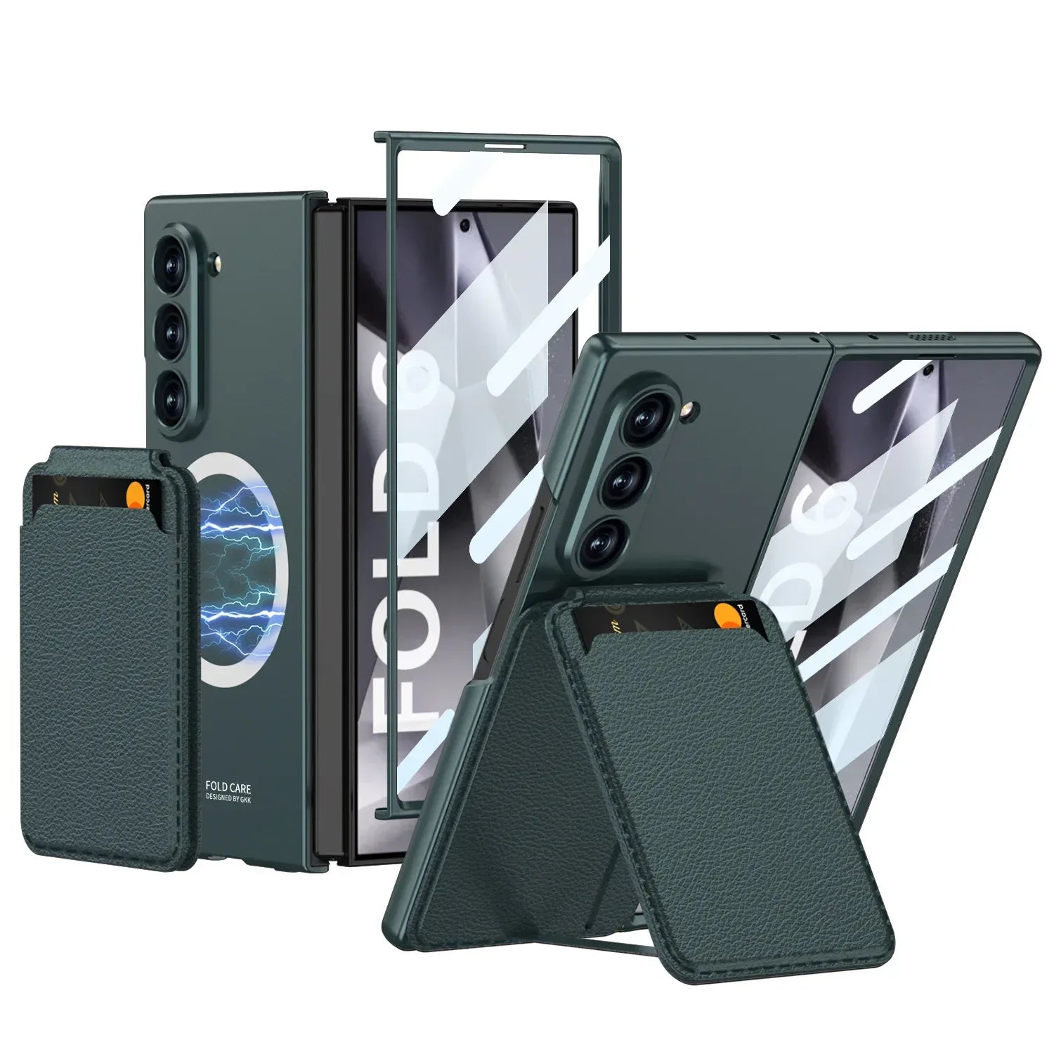 Samsung Galaxy Z Fold 6 Screen Protector - Anti-Scratch 9H Glass Green For Samsung Galaxy Z Fold 6 Tidesmit
