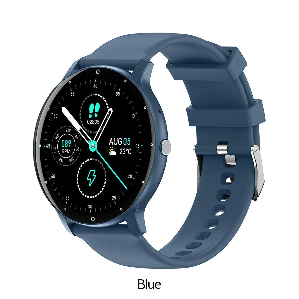 Fitness Smart Watch with Heart Rate Monitor & Blood Oxygen Sensor Blue My Store