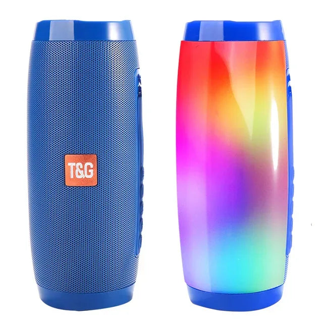 Portable Bluetooth Speaker with 360 Sound & Waterproof Housing Blue My Store