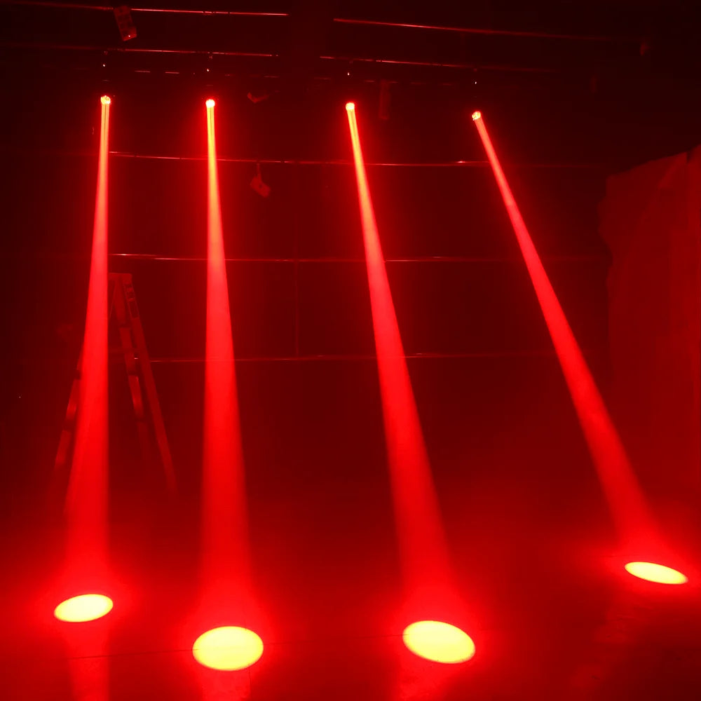 2PCS Mini LED Moving Head Light 120W Beam Spot 8 Rotating Prisms DJ DMX Bar Strobe Stage Effect