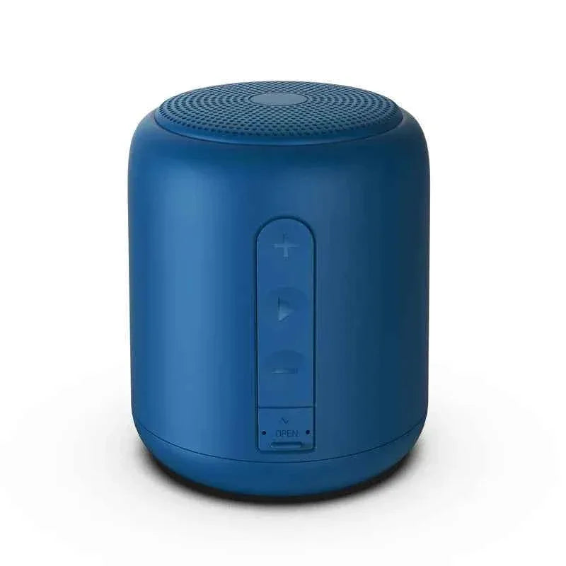 Portable Bluetooth Speaker with Microphone - Rugged ABS Waterproof Design Blue ABS+Silica gel My Store