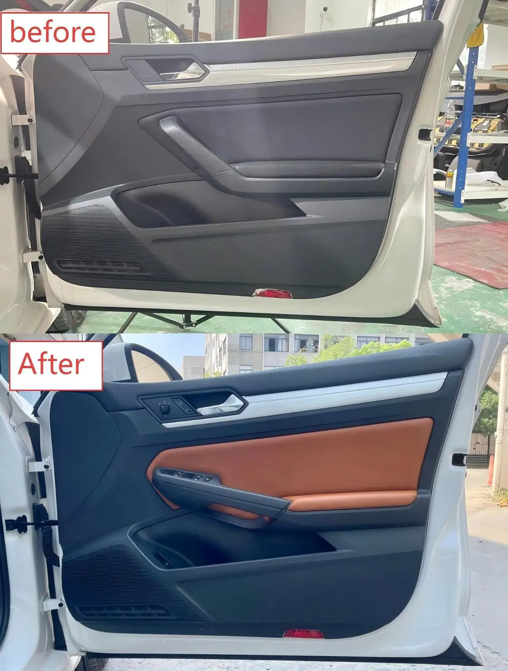 Full Set Leather Car Seat Cover Replacement Custom Fit for Volkswagen Golf Mk1