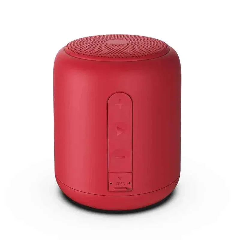 Portable Bluetooth Speaker with Microphone - Rugged ABS Waterproof Design Red ABS+Silica gel My Store