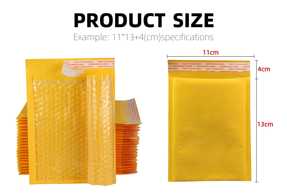 6x10 Large Kraft Bubble Mailers Padded Envelopes Custom Bubble Poly Wrap Mailer