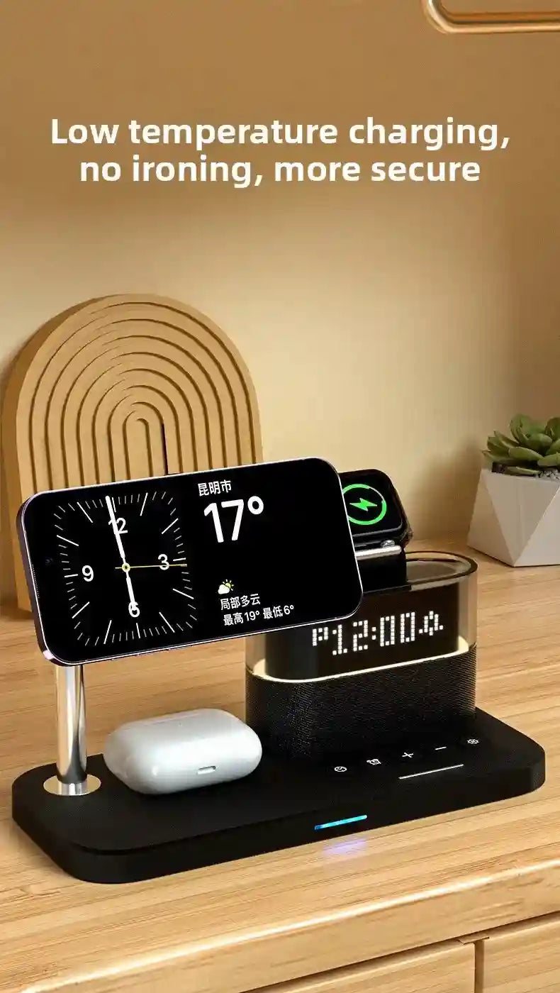 3-in-1 Wireless Charger Station - Qi Certified MagSafe Compatible Tidesmit