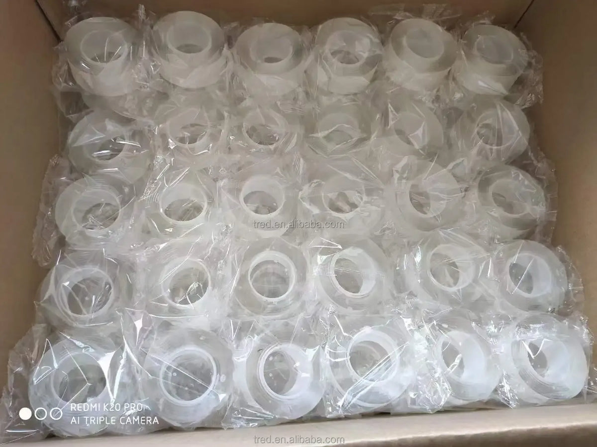 Bagged rolls of transparent double-sided adhesive tape, clear nano acrylic backing