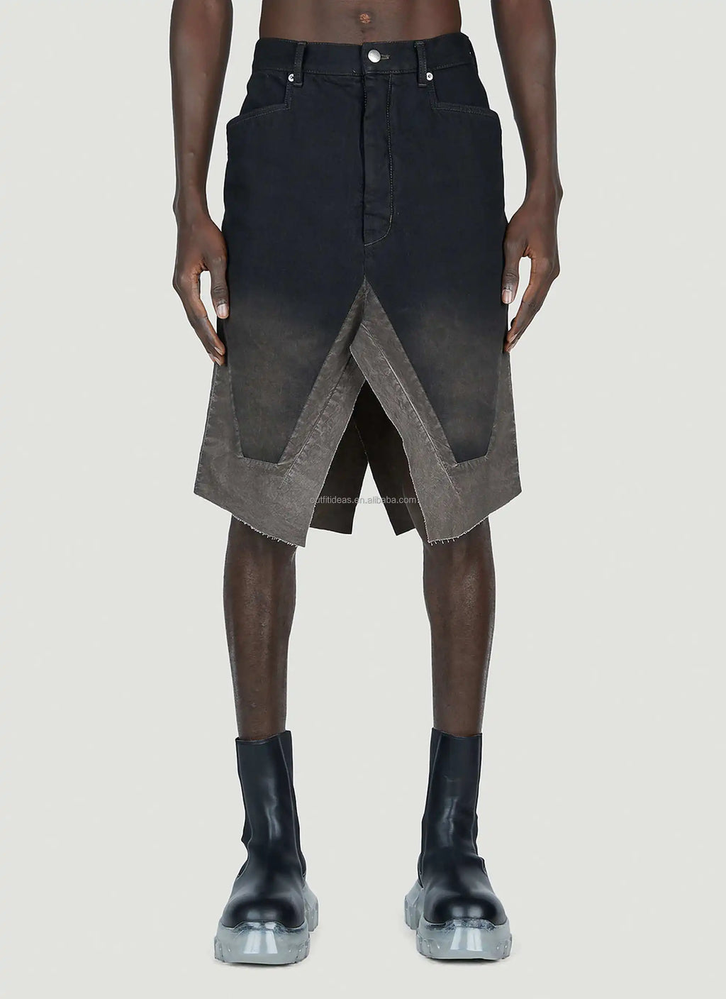 Round Toe Pull on Unisex Trendy Sneaker Shoes Beatle Turbo Cyclops 70mm Ankle Leather Platform Boots for Men Dress Shoes