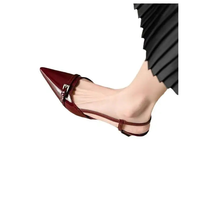 Wholesale Classic French Heel Sandals Lightweight Design Shopping Vacation Social Gathering Skirt Matching Women Shoes