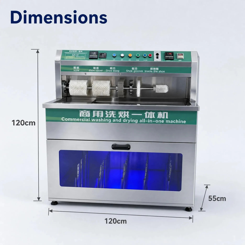 Automatic Commercial Shoe Washing Machine With Dryer Stainless Steel Shoe Cleaner Machine for Sneaker Cleaning Business