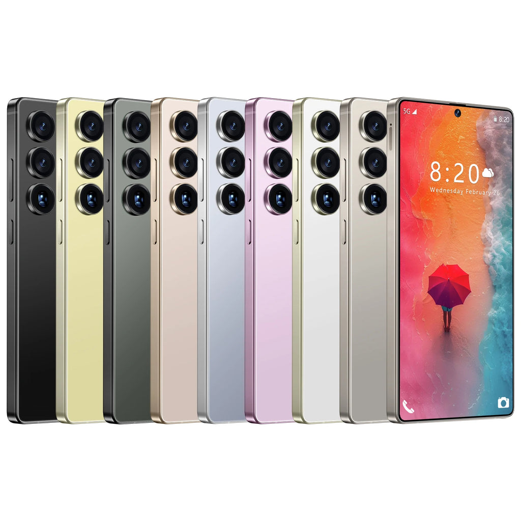 2025 New Design S25 Ultra 16GB+1TB 5G Smart Phone 7.3-Inch 48MP+108MP 10 Android 15 Smartphone 4K LED Spanish Support