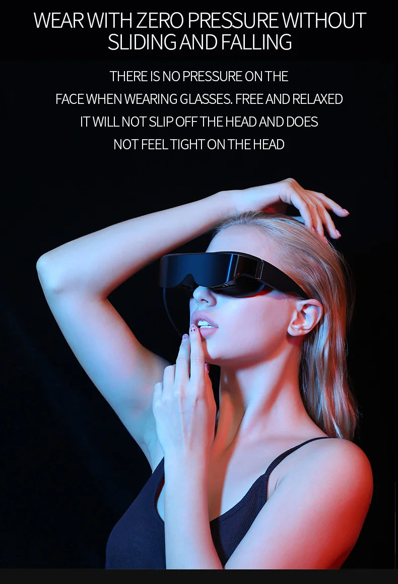VR Smart Glasses Mobile Cinema - 128GB Portable Headset by Tidesmit Tidesmit