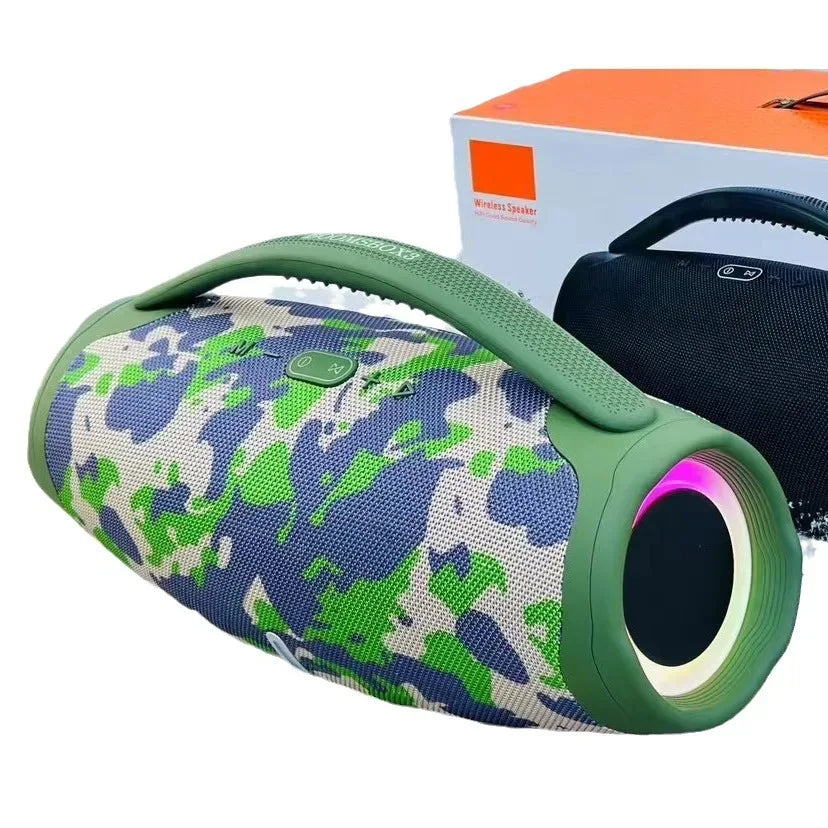 Portable Bluetooth Speaker 40W Waterproof Outdoor - Black Plastic My Store
