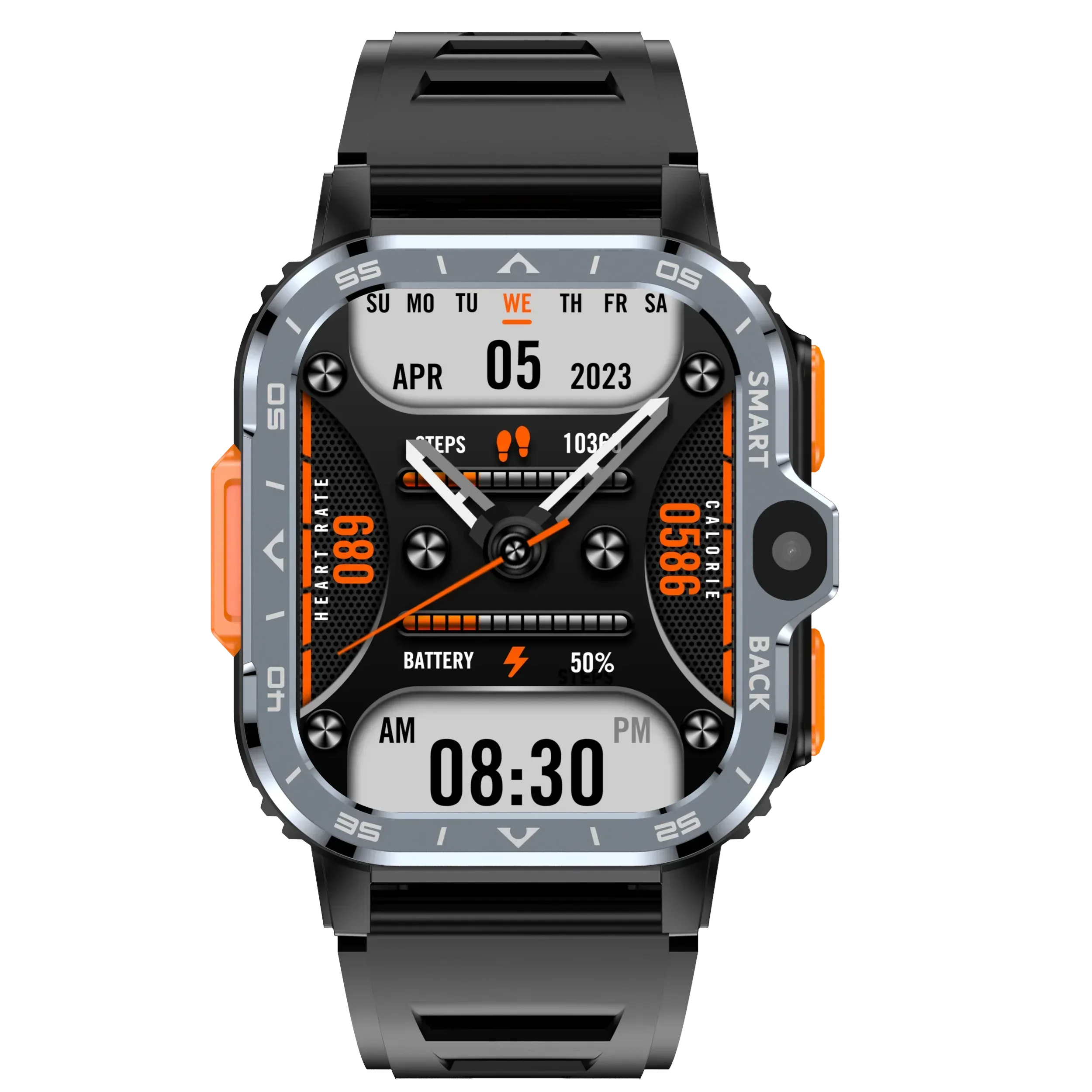 4G Android Smartwatch with Dual Camera, GPS, and Fitness Tracker - Silver My Store