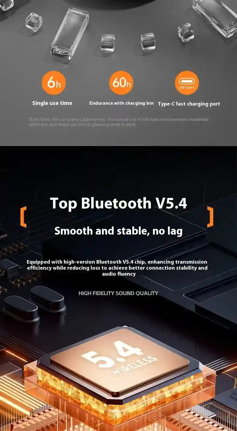 M113 Noise Cancelling Wireless Earbuds Rotating Chamber by Tidesmit Tidesmit