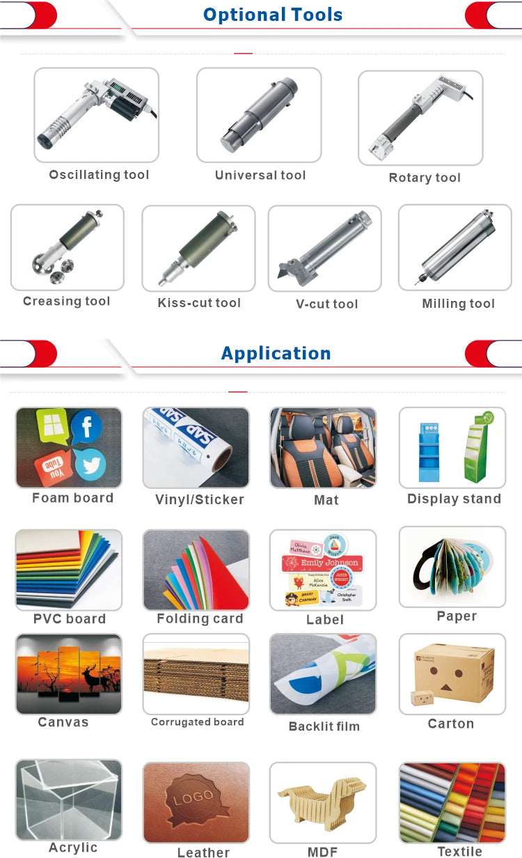 PVC Felt Cutter Digital Flatbed Box Cutting Plotter Corrugated Cardboard Cutting Machine Die Cut Machine for Paper Box
