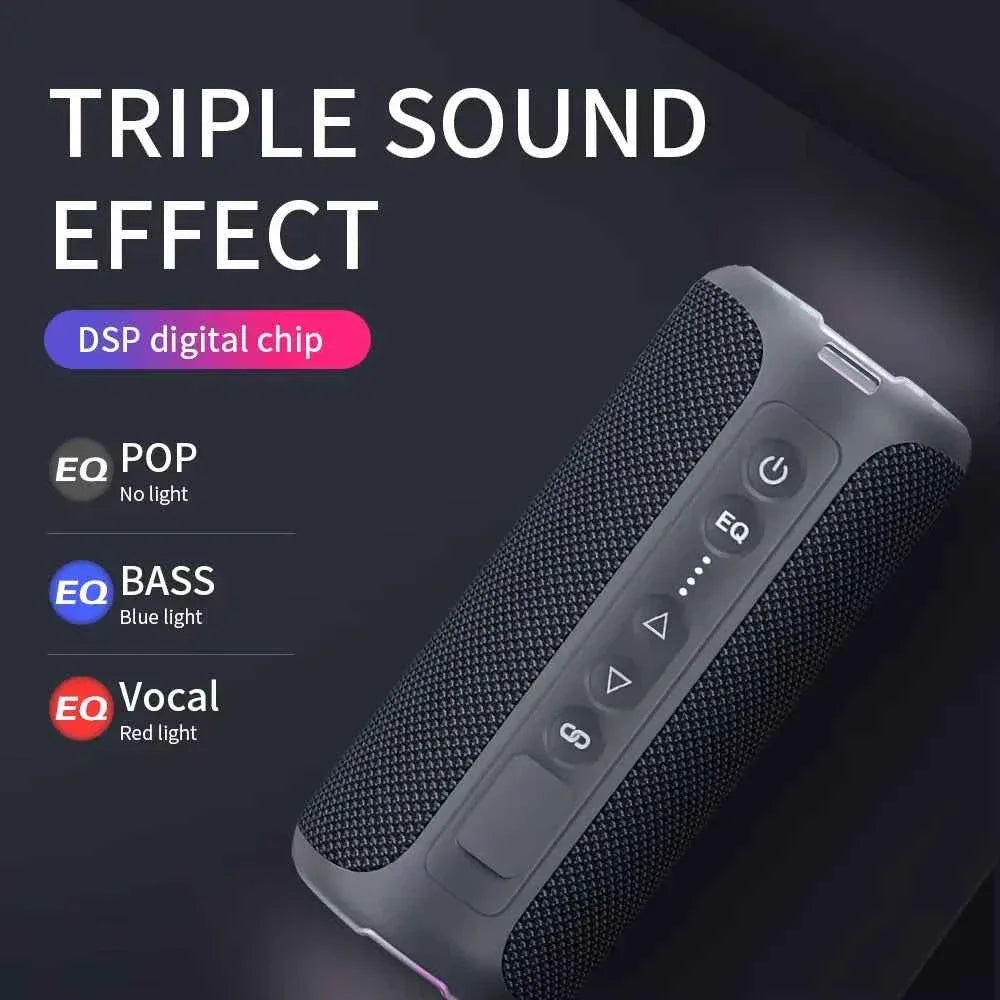 Portable Bluetooth Speaker with 360 Sound & Waterproof Rating - Black My Store