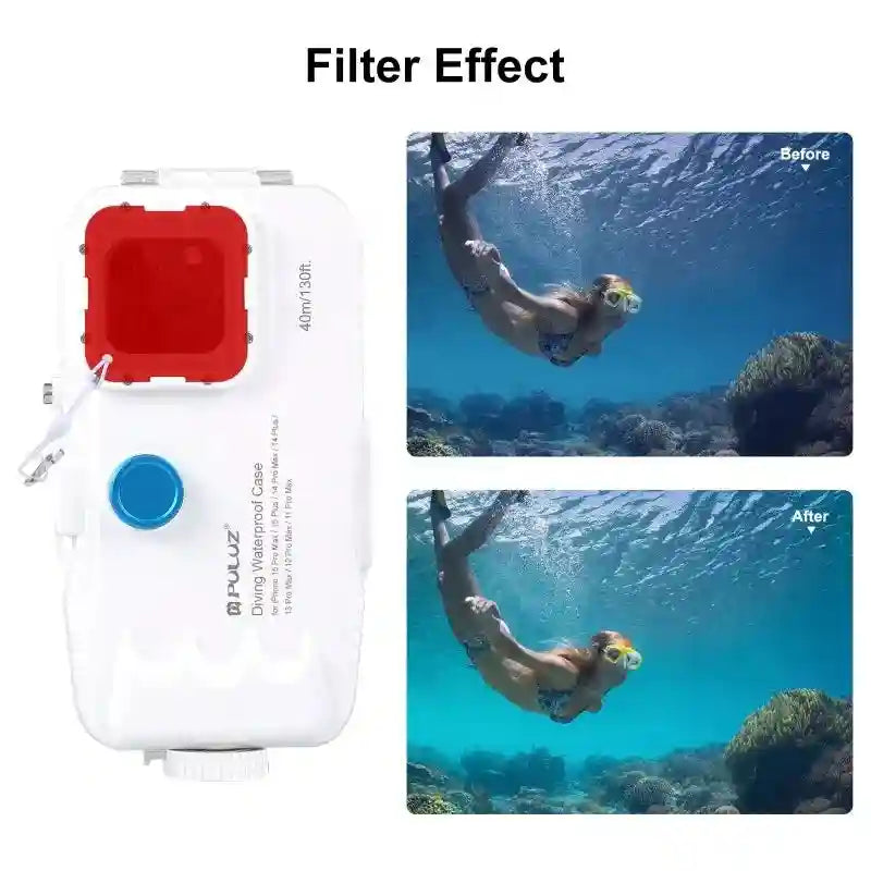 Tidesmit 40m Underwater Diving Phone Case for iPhone Models Tidesmit