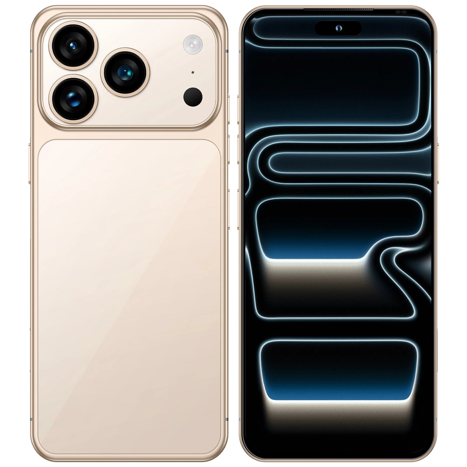 Tidesmit 7.3-Inch 1TB 5G Smartphone - High-Capacity Unlocked Mobile Gold 16g 1TB Tidesmit