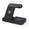 3-in-1 Wireless Charging Station - Fast Qi Certified Foldable Dock Universal Black Tidesmit