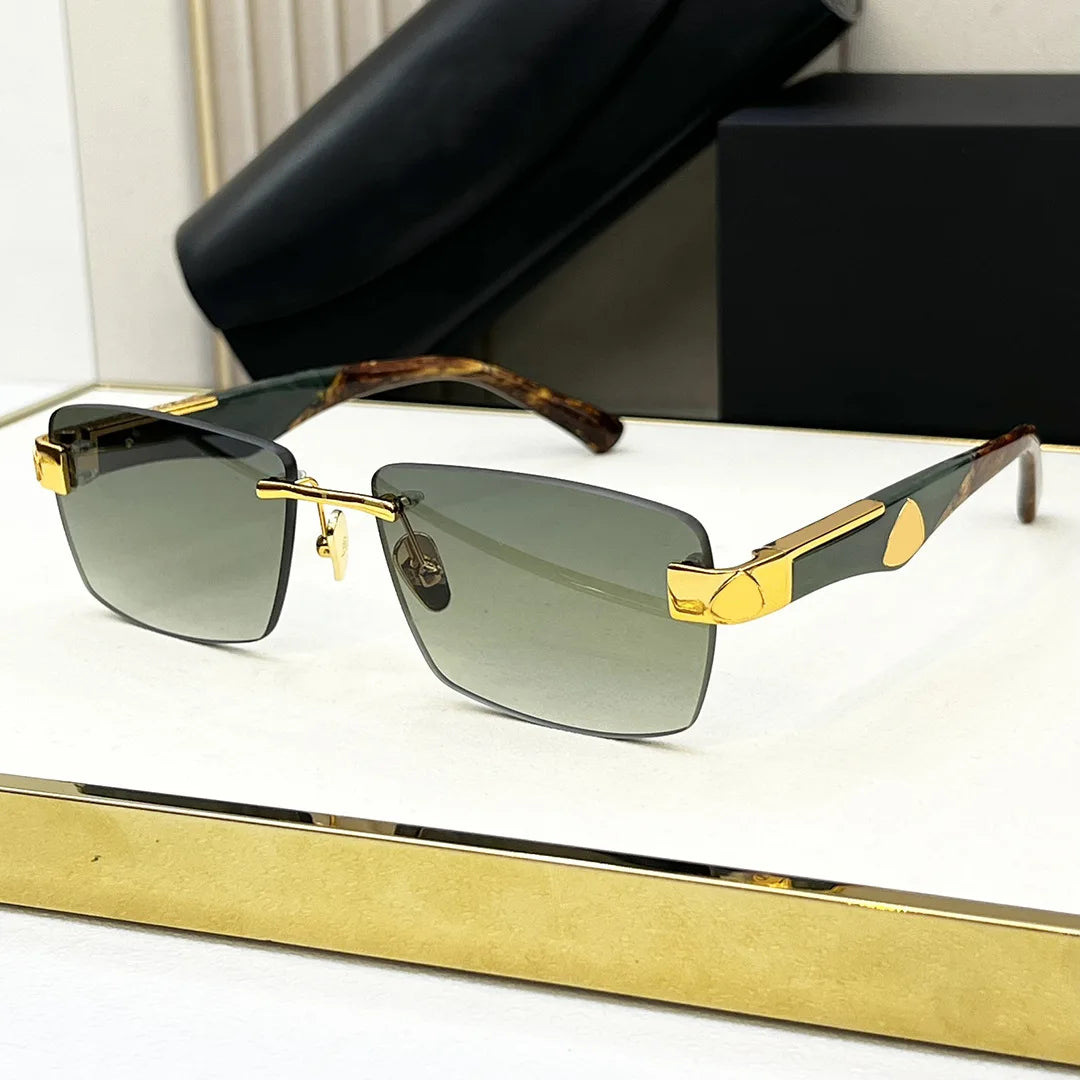 European American Fashion Cross-Border Sunglasses Light Luxury Casual Square Home Frameless Holiday Trendy Style for Men Women