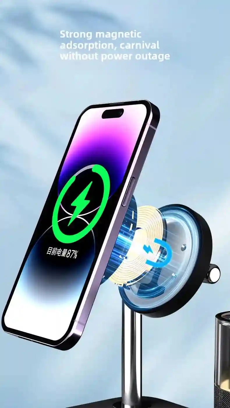3-in-1 Wireless Charger Station - Qi Certified MagSafe Compatible Tidesmit