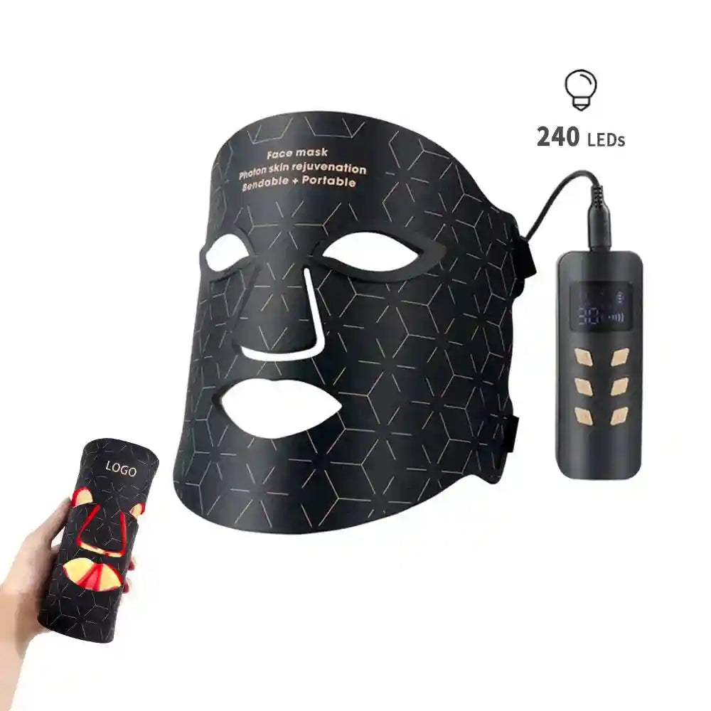 Tidesmit 4-Color Silicon LED Light Therapy Mask - App-Controlled Smart Device Tidesmit